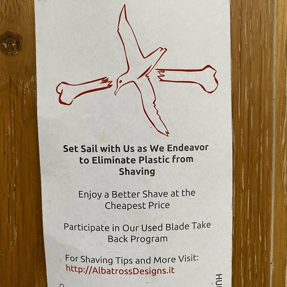 Albatross Silver Reusable Safety Razor - Picture 5 of 5